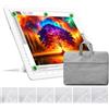 TOHETO Lavagna luminosa ricaricabile A4 con supporto, borsa, pad luminoso magnetico super luminoso con pulsanti laterali, scatola luminosa wireless per tracciare e disegnare, tavolo luminoso senza