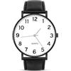 OFFCUP Orologio da Uomini, Orologio Al Quarzo Analogico, Polso per Uomini Analogico Al Quarzo Classico Business Casual, Regali per Gli Uomo (Quadrante Nero)