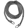 HUIANER Catena per borsa con fibbie, borsa a tracolla fai da te, lunghezza 120 cm, accessorio in metallo di ricambio (canna di fucile)