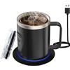 Lamker 300ml Scalda Bevande USB Tazza Elettrico Riscaldatore Caffè Smart Temperatura Costante 131 ℉ / 55 ℃ Set Scaldatazze Riscaldato per Casa e Ufficio Latte Acqua tè Scaldabevande