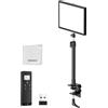 NEEWER 25W 12.9 Streaming Key Light con supporto da scrivania/2.4G Remote/trasmettitore USB, PC/Mac APP Controllo dimmerabile Edge Lit Video Panel Light con 2300Lux 2900K-7000K CRI98+per Webcam