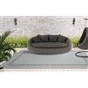Mias Teppiche Mia's Teppiche Lara - Tappeto per esterni, per balconi, terrazze e giardini d'inverno, resistente alle intemperie, ai raggi UV, a trama piatta, Grigio, 240 x 340 cm
