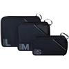 American Tourister Set di Cubi da Viaggio 3 Pezzi - Organizer pr Valigia pr Vacanze, Organizer pr Bagaglio pr Valigia, Bagaglio a Mano e Zaino, Nero/Grigio