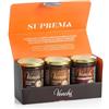 Venchi - Kit Degustazione di 3 Creme Spalmabili, Latte e Nocciole, Fondente e Nocciole, Nougatine, 600 gr, con Nocciola Piemonte IGP, Senza Glutine, Senza Coloranti e Senza Conservanti