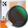 K&F CONCEPT Nano-Klear 52mm Filtro Black-Mist 1/8 & Variabile ND2-32 | Filtro Black Diffusion 1/8 & Densità Neutra ND2-32 in Vetro Ottico Nano Rivestimento con 3Pcs Panno di Pulizia - FA304