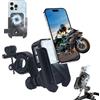 auvstar Porta Cellulare Moto,Porta Telefono Bici con Unità di Raffreddamento TEC,Supporto Telefono Moto,Ammortizzante,Girevole a 360 Gradi,Adatto per Biciclette,Scooter (GW06)