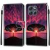 KENHONER Cover Compatibile con Motorola Moto G86 5G, Premium Pelle PU Portafoglio Flip Libro Custodia per Motorola Moto G86 Power [Protezione Completa] - Albero