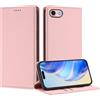 IMIRST Cover per iPhone 16e, [RFID Shieldon], Libro Custodia Portafoglio Premium Pelle PU, Slot Scheda, Chiusura Magnetico Aletta Antiurto Case per Apple iPhone 16e, LZW Pink