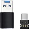 NFHK USB 3.0 to Micro SD SDXC TF Card Reader with Micro Type-C USB-C OTG Adapter for Tablet/Cell Phone