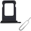 Cemobile Supporto per Slot SIM di Ricambio per iPhone 13 da 6,1 Pollici (Versione Singola SIM) Con Anello di Tenuta Impermeabile + Vassoio e Pin di Espulsione (Mezzanotte)