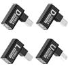 cablecc 4 pezzi/lotto 480 Mbit/s tipo B maschio USB 2.0 a presa adattatore prolunga 90 gradi orizzontale verticale per scanner di stampanti