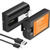 AKTTKA 2-Pack 6500mAh V4 Batteria Ricaricabile per Ring Doorbell 2/3/3 Plus/4, Stick Up Cam (2a & 3a Gen), Spotlight Cam, Peephole Cam, 3.65V Li-ion Batterie di Ricambio con Ricarica Diretta.