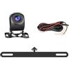 YZKONG Telecamera posteriore AHD compatibile con le autoradio YZKONG, telecamera di retromarcia Waterprof con visione notturna e telaio per l'installazione della targa.