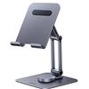 UGREEN Supporto Tablet Girevole da Tavolo, Porta Cellulare Regolabile da Scrivania in Alluminio Compatibile con Galaxy Tab, iPad, iPhone 16 e Altri da 4.7-12.9