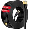 Soibke Cavo Ethernet 20 Metri, Cat 7 Cavo LAN 20 Metri Piatto Cavo di Rete ad Alta Velocità, Cavo Patch Internet Schermato Gigabit SFTP 10Gbps 600MHz, RJ45 CAT7 20M per Router, Modem, Switch, PS4/5(20 Clips)