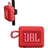 adada La fodera in silicone Hermitshell è adatta per JBL GO 4 / JBL GO 3 Altoparlante tascabile e impermeabile (Rosso) (Solo fodera in silicone)
