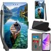 Haninsuze Cover per Oppo A57/A77 5G/A57S 4G Custodia Cover Pelle Libro Portafoglio con Porta Carte Magnetica Protezione Antiurto Cuoio Flip Case Custodia Cover per Oppo A57/A77 5G/A57S 4G, barca