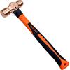 WEDO Martello rotondo da rame 338g(3/4 lb),Martello Penna a Sfera,Vetroresina Palla Pein Hammer,lunghezza 280mm,Martello A Penna Tonda,Martello a palla para strumento hardware martello domestico