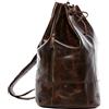 SID & VAIN® Sacca da marinaio vera pelle vintage HEATHROW borsone palestra zaino borsa da viaggio uomo donna marrone prodotto artigianale