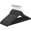 SONGMICS Grucce Appendiabiti Legno, 20 Pezzi, Appendini, Salvaspazio, Scanalature su Spalle, Gancio Girevole a 360°, Legno di Betulla, per Pantaloni Giacche, Nero Inchiostro CRW040B01