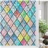 Bectosy Pellicola protettiva per finestre, opaca, effetto arcobaleno, statico, per finestre, multicolore, effetto arcobaleno, 44,5 x 300 cm, senza colla, protezione UV per soggiorno, cucina, bagno