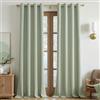 MRTREES Tende 100% Oscuranti Lino per Interni Moderne Camera da Letto Soggiorno Salotto 2 Pezzi Tenda Oscurante Tende Termiche Isolanti con Occhielli, Verde Salvia, 140x260 CM