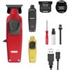 GAMMA+ Boosted Trimmer Tagliacapelli Uomo Professionale, Regolabarba con Motore Rotativo 8.000 Rpm, 120 Minuti di Autonomia Senza Fili, Lama Regolabile 0 Gap, 3 Cover