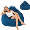 BUERPINKING Pouf Poltrona, Poltrona Sacco Senza Imbottitura, Bean Bag In Misto Cotone e Lino, Pouf Sacco Adatto per camere da letto, sale giochi, soggiorni e terrazze