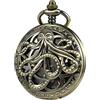 TREEWETO Orologio da taschino meccanico da uomo, con polpo antico | Design cavo, carica manuale, numeri romani, orologio da taschino da uomo