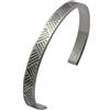 Arfasatti Bracciale Rigido per Uomo in Argento 925 Triangle Fatto a Mano