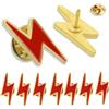 Omnisexual Confezione da 10/20/50/100 spille da bavero smaltate a forma di fulmine, per uomini e donne, regali souvenir, 25 x10 mm, Ferro