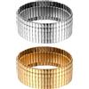 JewelryWe Bracciale a serpente da donna elastico: bracciale elastico in acciaio inossidabile bracciale a serpente bracciale per donne ragazze 8/10/12/20 mm larghezza oro/argento