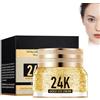 Hppsctink Crema per gli occhi, 40g Crema occhi all'oro 24K, Migliora le occhiaie, le borse e le linee del contorno, eye cream