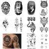 Taiyyi Tatuaggi Temporanei,adesivi per tatuaggi temporanei,Adesivi per tatuaggi neri per mani, gambe e altre parti del corpo, adesivi per tatuaggi per adulti(A,B,C,D,E,F) (E)