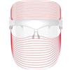 Jocca - Maschera Facciale con Luce LED a 7 Colori, Ringiovanimento e Cura della Pelle, Antietà, Ricaricabile USB, 30 Linee di Luce, Trasparente
