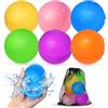 Smirodi Palloncini d'acqua riutilizzabili per bambini, giochi d'acqua estivi per ragazzi e ragazze, giocattoli da spiaggia in piscina per feste estive(6PCS)
