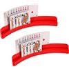 SoeUyd 2 Pezzis Reggi Carte da Gioco, Porta Carte da Gioco, Porta Carte per Adultie, Portacarte da Goco in Piedi, Design a Mani Libere, Adatto per Adulti e Anziani