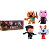Lansay Piggy - Set di 4 statuette da 8 cm, personaggi dei videogiochi