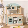 ROBUD Cucina giocattolo Cucina giocattolo in legno per bambini Set di giocattoli per bambini Set di giochi di ruolo Regali per ragazzi e ragazze