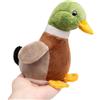 lilizzhoumax Peluche di anatra 4 pollice Carino piccolo giocattolo morbido Bambole Animali Bambini e Amici Regalo per la festa di compleanno coccoloso collezionare decorazione domestica - verde