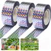 BGTLJKD Nastro Repellente Antiuccelli Riflettente, 3PCS 80m x 2.4cm Uccello Nastro Repellente, Nastro Repellente Olografico Riflettente, per Spaventare Gli Uccelli, per Proteggere Balcone Orto Piante
