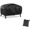 Newbob Copertura per barbecue Weber, 70 x 47 x 30 cm, piccola copertura per barbecue Weber Q100/Q120/Q1000/Q1200/Q1400, 420D Oxford resistente, resistente alle intemperie, antivento, anti-UV,