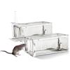 FORMIZON Trappola per Topi Humane, 2 Pezzi Cattura Mouse Vivo, Facile da Installare e Riutilizzare, Trappola per Ratto Senza Ucciderli, Trappola a Gabbia per l'uso in Casa, Garage, Giardini
