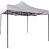GARDENIA Gazebo 3x3 Pieghevole a Fisarmonica EasyFlex Bianco con Sacca per Trasporto e 4 Zavorre