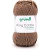 Gründl King Cotton (filato morbido e voluminoso in 55% poliacrilico e 45% cotone, 50 g/78 m, spessore ferri: 6 - 7, 1 x 50 g), Teddy