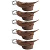 YYST Porta cappelli da cowboy, organizer per cappelli da cowboy, confezione da 5, senza cappello da cowboy