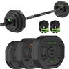 Tunturi Set di pesi Tunturi Aerobic Pump 20kg - Set di pesi in gomma - Incl. bilanciere con 6 dischi - Set bilanciere - Incl. app fitness gratuita