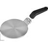 NISPOTDOR Diffusore di calore per fornello a gas, moka, piano cottura a induzione, adattatore per piastra convertitore a induzione per utensili da cucina, 12,7 cm