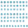 GOIYZTTR Lettere Pasta di Zucchero Set di 62 Pasta di Zucchero Stampo Stampini per Biscotti a Forma di Lettere e Numero per Decorare Torte e Fondente