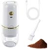 Fangehong Macinacaffè Elettrico, Macina Caffè Portatile, Coffee Grinder Electric, USB Ricaricabile per Espresso, Pour Over e French Press, Bianco
